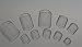 500 CLEAR False Toenails Toe nails, Clear