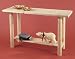 Cedar Log Sofa Table