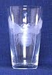 Individually Hand Etched Honeybee Tumbler Glass 7"H Set / 4