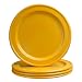 Emile Henry Provencal Citron Yellow Dinner Plates, Set of 4