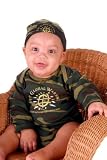 Green Camo Two-Piece Baby Gift Onesie Set-Stop Global Warming