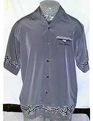 Single Detail Page Misc: harley davidson motorcycles cafe las vegas large button up shirt - harley davidson