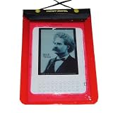 TrendyDigital WaterGuard Waterproof Case, Waterproof Cover for Kindle 1 and Kindle 2 (fits Kindle Wireless Reading Device 6" Display), Red Border