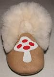 Tibet PLATEAU soft sole infant leather baby shoes BOOTIES with FLEECE mushroom