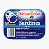 SARDINES IN WATER, 24 pack of 3.75 oz cans