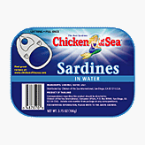 SARDINES IN WATER, 24 pack of 3.75 oz cans by Canned Seafood