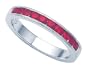 0.60 cttw Karina B(tm) Ruby Band - Platinum, 18kt White or Yellow Gold