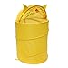 KINGSO Carton Kid Foldable Pop-Up Laundry Hamper Storage Basket Yellow