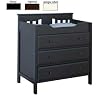 Roxanne 3 Drawer Changer in Espresso Finish By Da Vinci Baby Furniture
