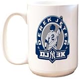 MLB New York Yankees 15-Ounce White Derek Jeter 3,000 Hits Souvenir Mug