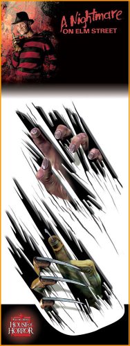 Halloween Decorations Freddy Kreuger Claw Scary Floor Decal.