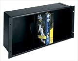 Middle Atlantic Media Holders Front Loading 5 Space VHS Tape Holder, Black Anodized