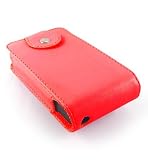 Red Leather Cover Case Pouch Stand Belt CLIP for Creative ZUNE 30GB 30 BG 30G