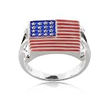 FOJO's American Flag Enamel Tattoo Ring