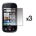 GTMax Durable Clear LCD Shield Screen Protector - 3 Packs for T-Mobile Motorola CLIQ mb200 GSM Cell Phone