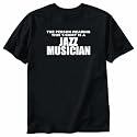 T-SHIRT BLACK " FOR JAZZ MUSICIAN " X-Small