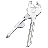 Swiss Tech Utili-Key 6-in-1 Tool, Gift box in Clamshell, Stainless Steel, UKCBSS-4