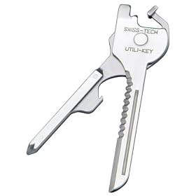 Swiss+Tech Utili-Key Stainless Steel 6-in-1 Multi Tool
