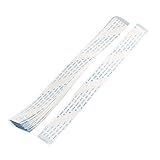 uxcell フレキシブルフラットケーブル 柔軟 フラットケーブル　データケーブル (FFC) 汎用　20本入 36ピン　ホワイト　Aタイプ