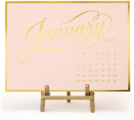 Sugar Paper LA - Desk Calendar 2015 - Kate in Pale Pink