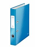 Produkt-Bild: Leitz 10060036 Ordner Standard WOW 180&deg;, mit Schlitzen, A4, schmal, blau metallic