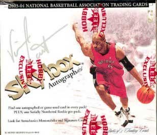 2003-04 Skybox Autographics Basketball Cards Hobby Box