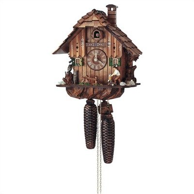 Schneider 12 Inch Black Cuckoo Clock