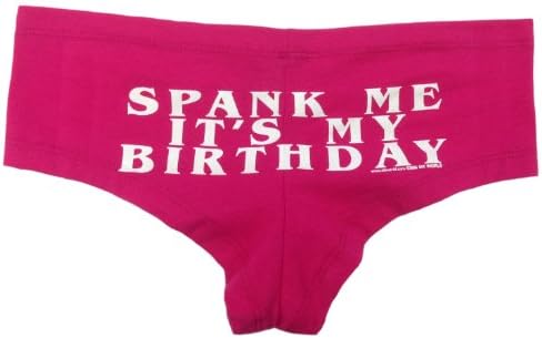 Sik World SPANK ME IT'S MY BIRTHDAY Womens Glow In The Dark Boy Shorts