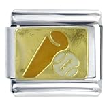 Pugster Enamel Paint Baseball Stainless Steel Sport Theme Sports Hobbies Italian Charm Link