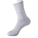 GRAY WOMENS 5 PACK CREW SOCKS PACKAGE