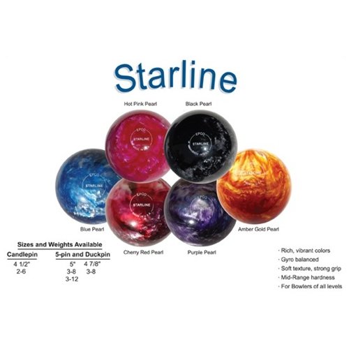 CHEAP Candlepin Ball Starline 6 colors