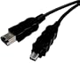 Cables Unlimited 5 Meter 6-Pin to 4-Pin Firewire Cable (MSC502005M)