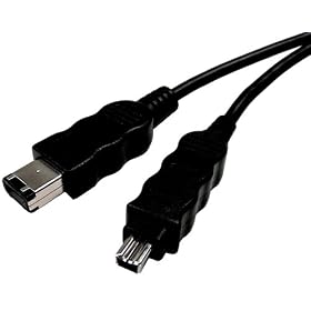 Cables Unlimited 2 Meter 6-Pin to 4-Pin Firewire Cable (MSC502002M)