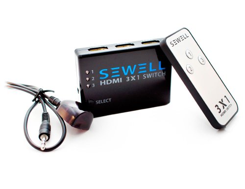 Sewell 3x1 HDMI Switch with Remote (1.3b Compliant) On Sale