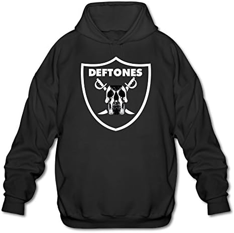 Mason Holstein Deftones Logo Men's Cotton Hooded Sweatshirt Black