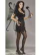 Sexy Halloween Midnight Fairy Velvet Costume Black Dress Black Wings