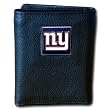 New York Giants Leather/Nylon Trifold Wallet - NFL Football Fan Shop Sports Team Merchandise