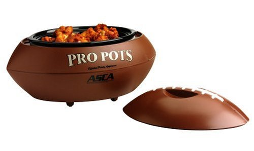 Select Brands FB-77 Pro Pots Football-Shaped 1-1/2-Quart Slow Cooker