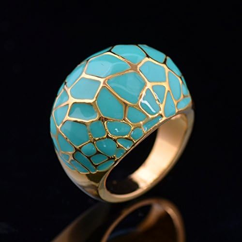 Ananta Jewelry Gold Plated Ring Cute Opal BagueRinGreen Lucite jewelryfashion rin R008