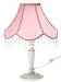 Claire's Nature's Garden Crystal-Accented Table Lamp, Pink/White