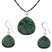 Green Laugna Lace Briolette Shaped Pendant and title=