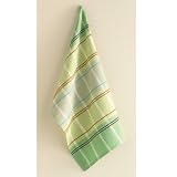 Cappuccino Plaid Dishtowel - Green