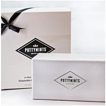 PottyMints Gift Box Set White Embossed Display Box Set w/ 54 Mints