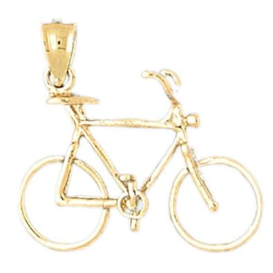Cheap Girls Jewelry Dazzlers Solid 14k Gold Bicycle Charm Pendant Available in three colors from jewelsberry (weights: 1.9 grams only) For Sale