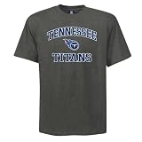 NFL Men's Tennessee Titans Heart And Soul Ii Adult Short Sleeve Basic Tee (Charcoal Heather, X-Large)