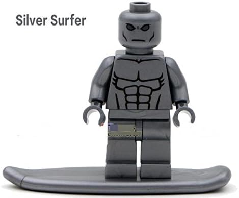 Marvel Super Heroes Silver Surfer Minifigures Building Block figures children toy # ss050