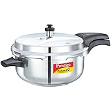 Prestige Deluxe Stainless Steel Deep Pressure Pan 5 liters