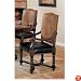 Set of 2 European Style Nail Head Trim Game/Dining Arm Chair