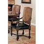 Set of 2 European Style Nail Head Trim Game/Dining Arm Chair