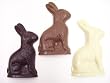 6 Individually Wrapped Dark Chocolate Easter Bunnies Measures 3.5 Inches